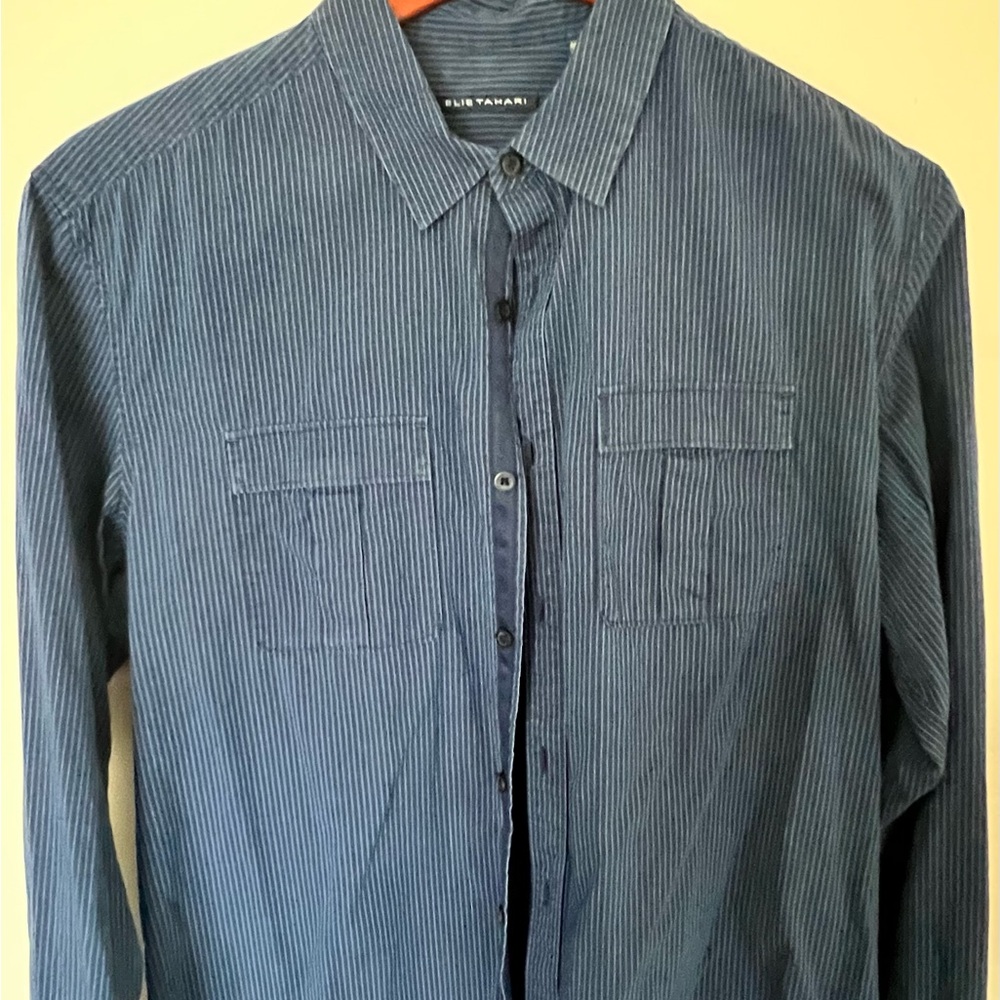 Men's Elie Tahiti, button-down, long sleeve casual shirt.